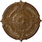 Ekena Millwork Attica Acanthus Leaf Medallion (Canopies up to 4 5/8"), 53 1/2"OD x 3 1/2"P, Smokey Topaz Crackle CM53ATSTC - alternate 1